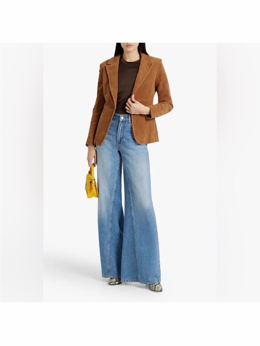 Alice + Olivia Burnt Orange Corduroy Blazer